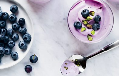 blueberry mousse