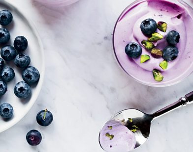 blueberry mousse