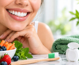 Healthy teeth and gums