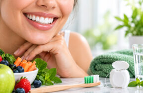 Healthy teeth and gums