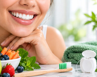Healthy teeth and gums