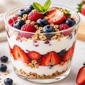 Healthy Mixed Berry Yogurt Parfait