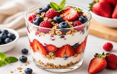 Healthy Mixed Berry Yogurt Parfait