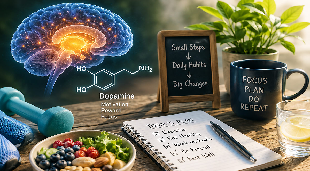 Dopamine and daily motivation