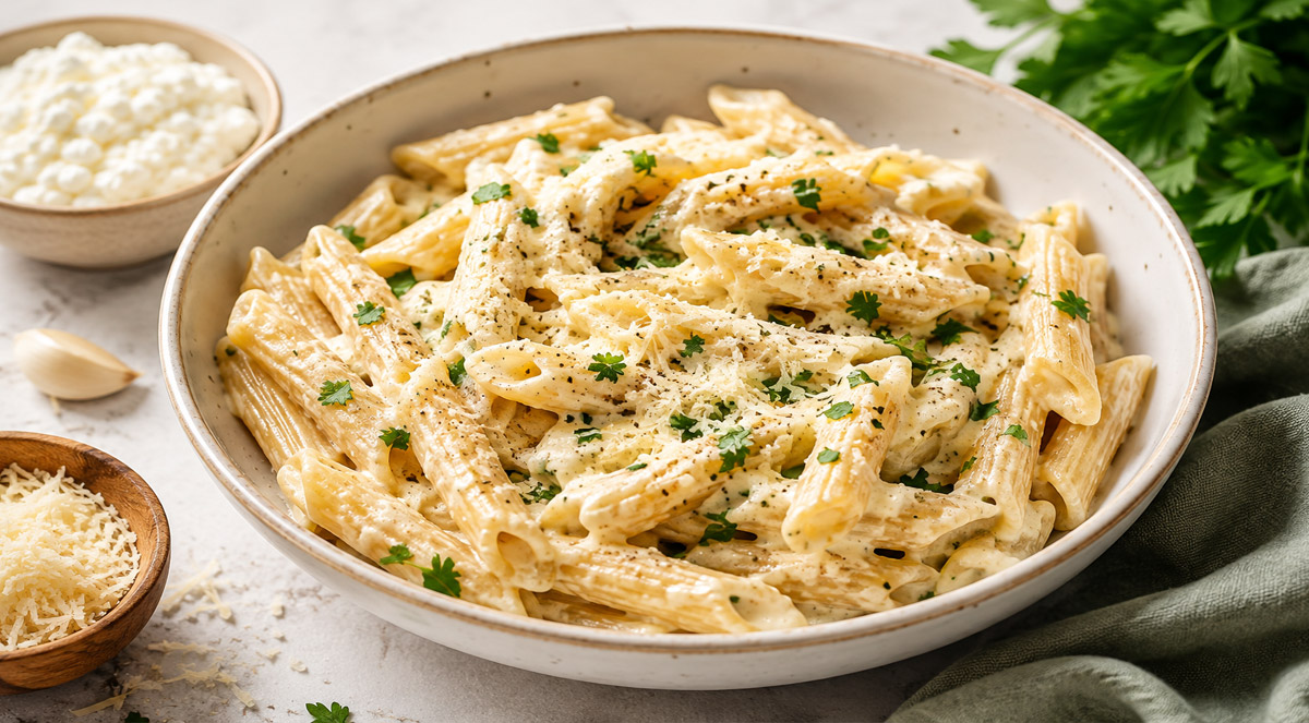 Cottage Cheese Pasta